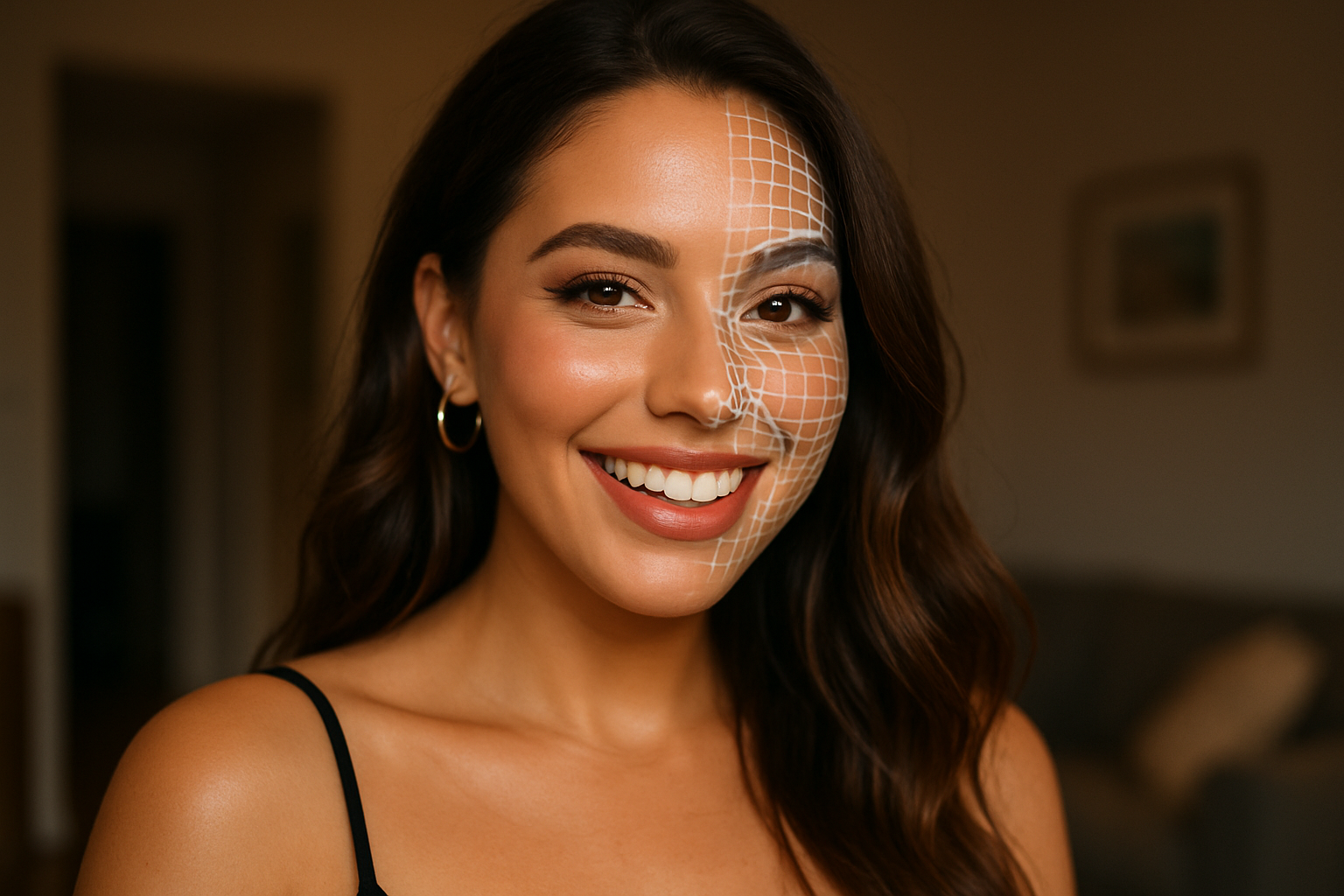 FaceAge Bio Age result poster — sample layout
