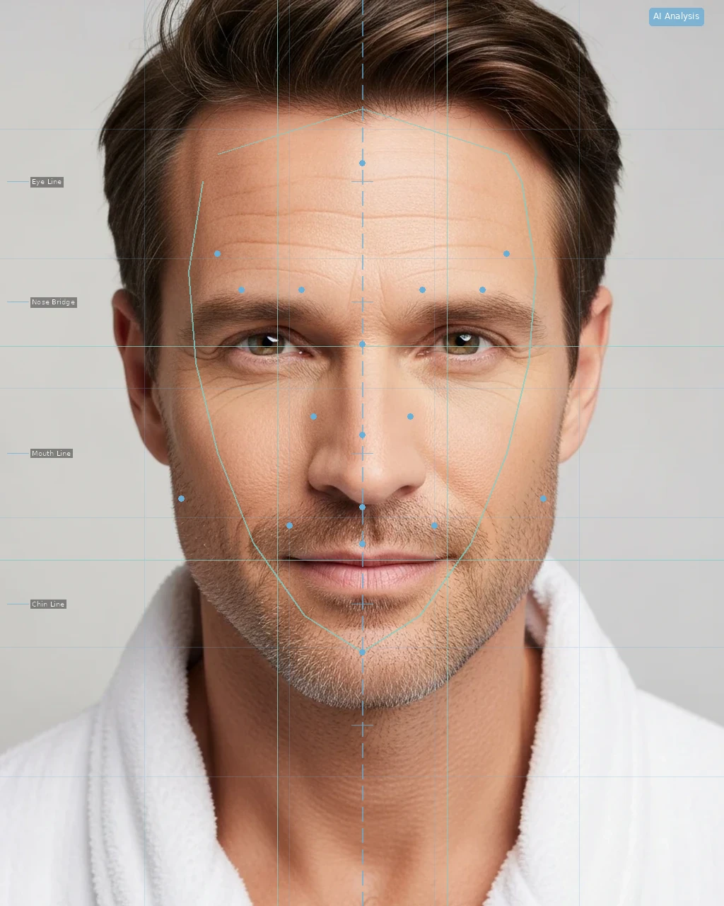Aging Face Analysis - AI Analysis Overlay