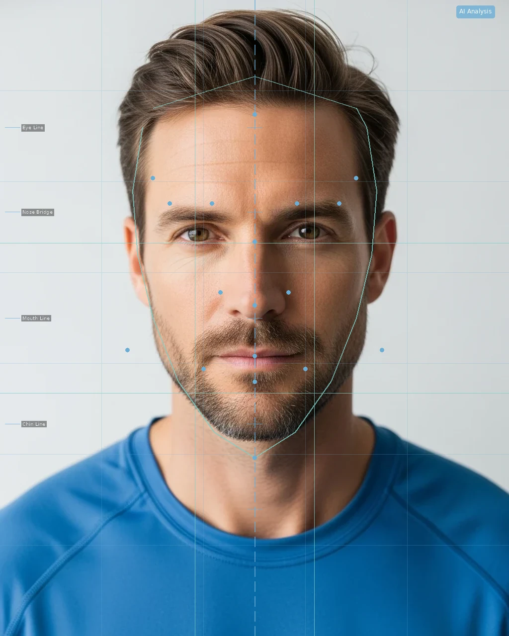 Anti Aging Progress Tracker - AI Analysis Overlay