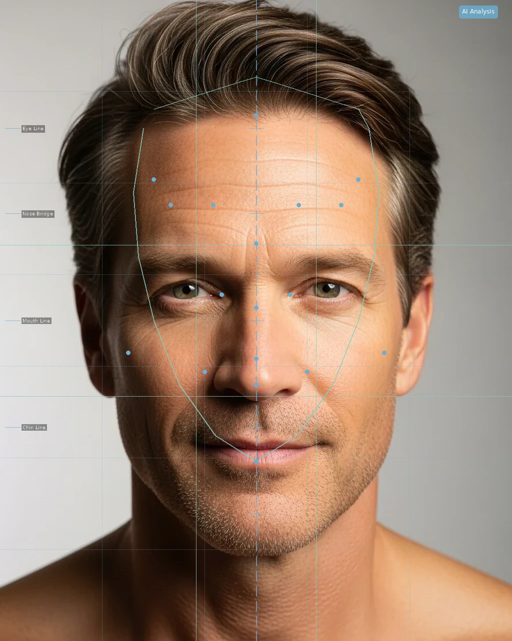 Anti Aging Score Calculator - AI Analysis Overlay