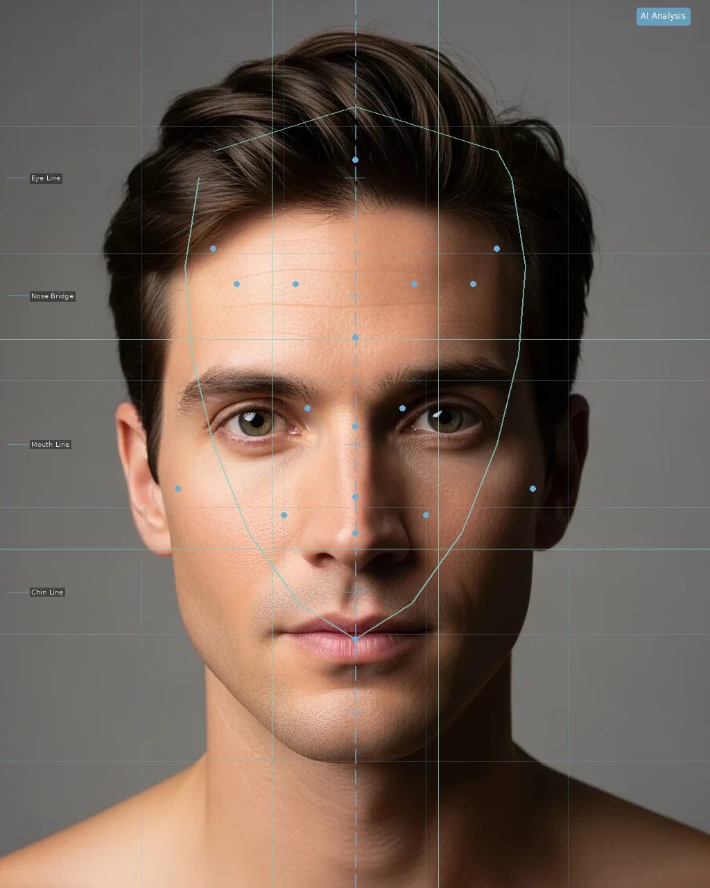 Beauty AI Analyzer - AI Analysis Overlay