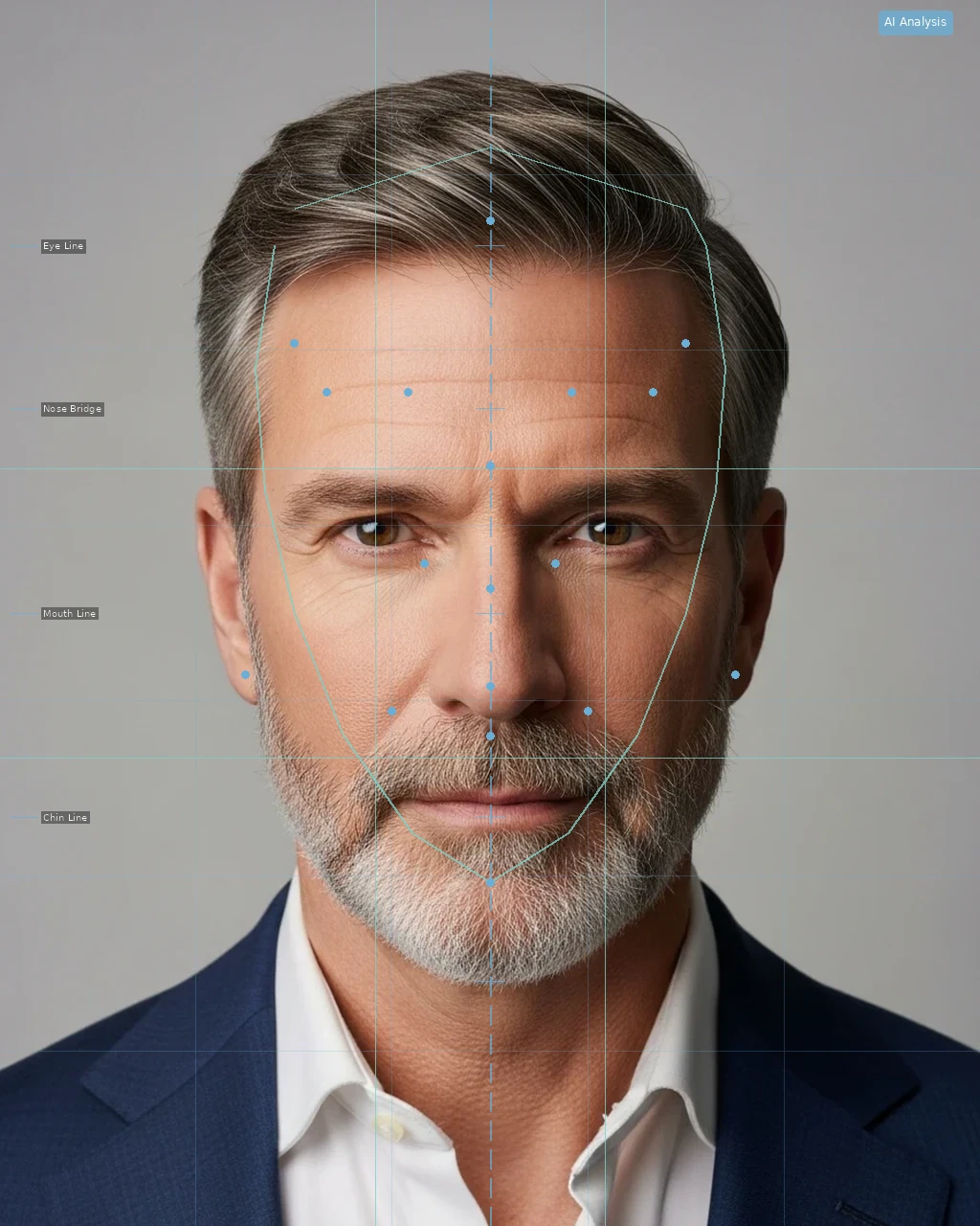 Cheek Filler Simulator - AI Analysis Overlay