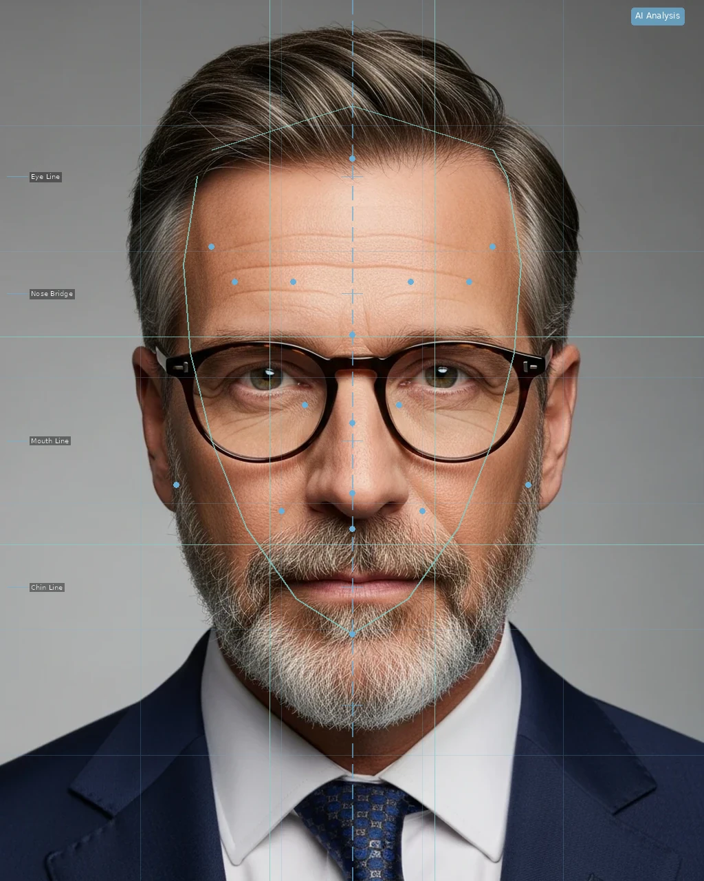 Dermal Filler Before and After - AI Analysis Overlay