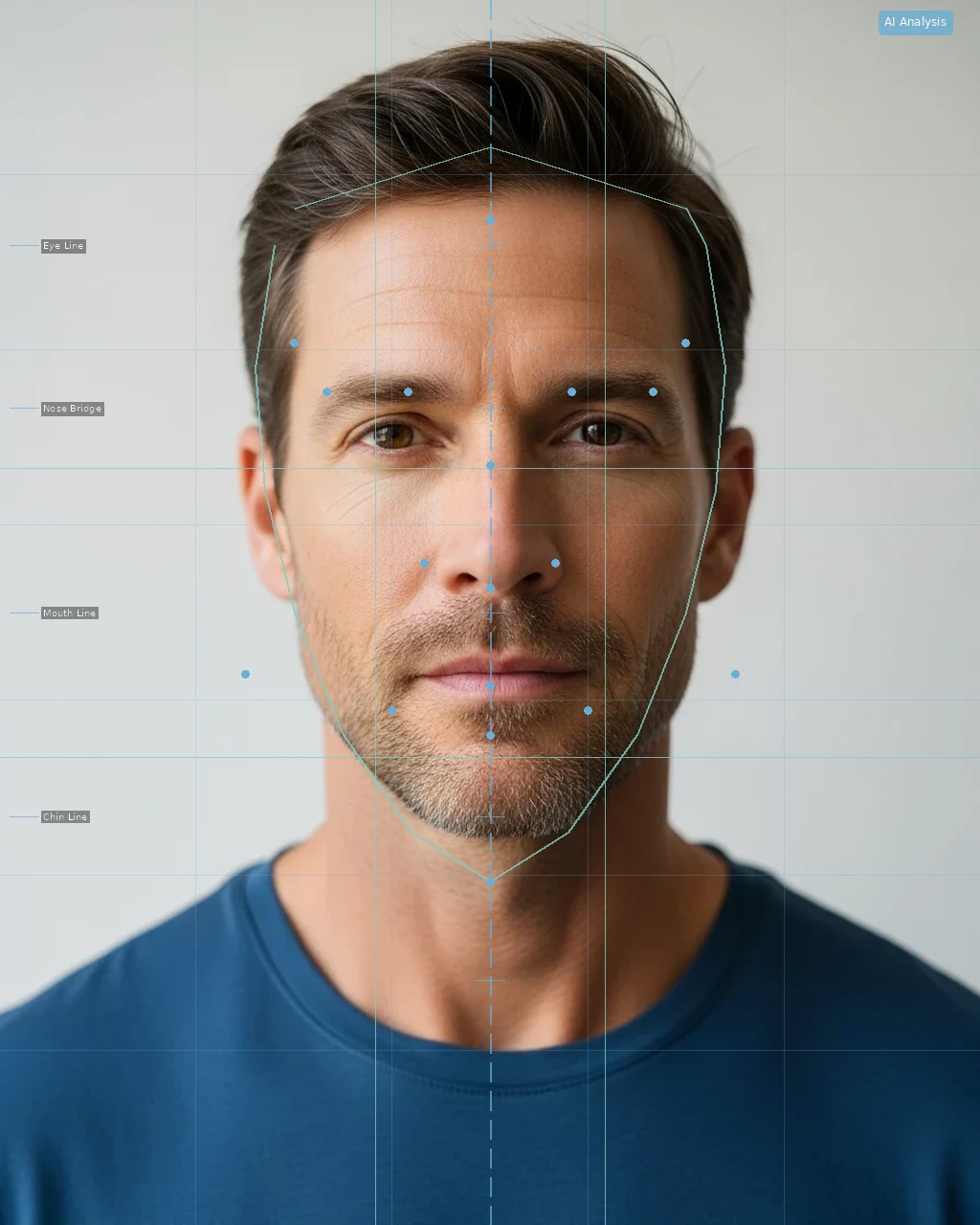 Facial Rejuvenation Score - AI Analysis Overlay
