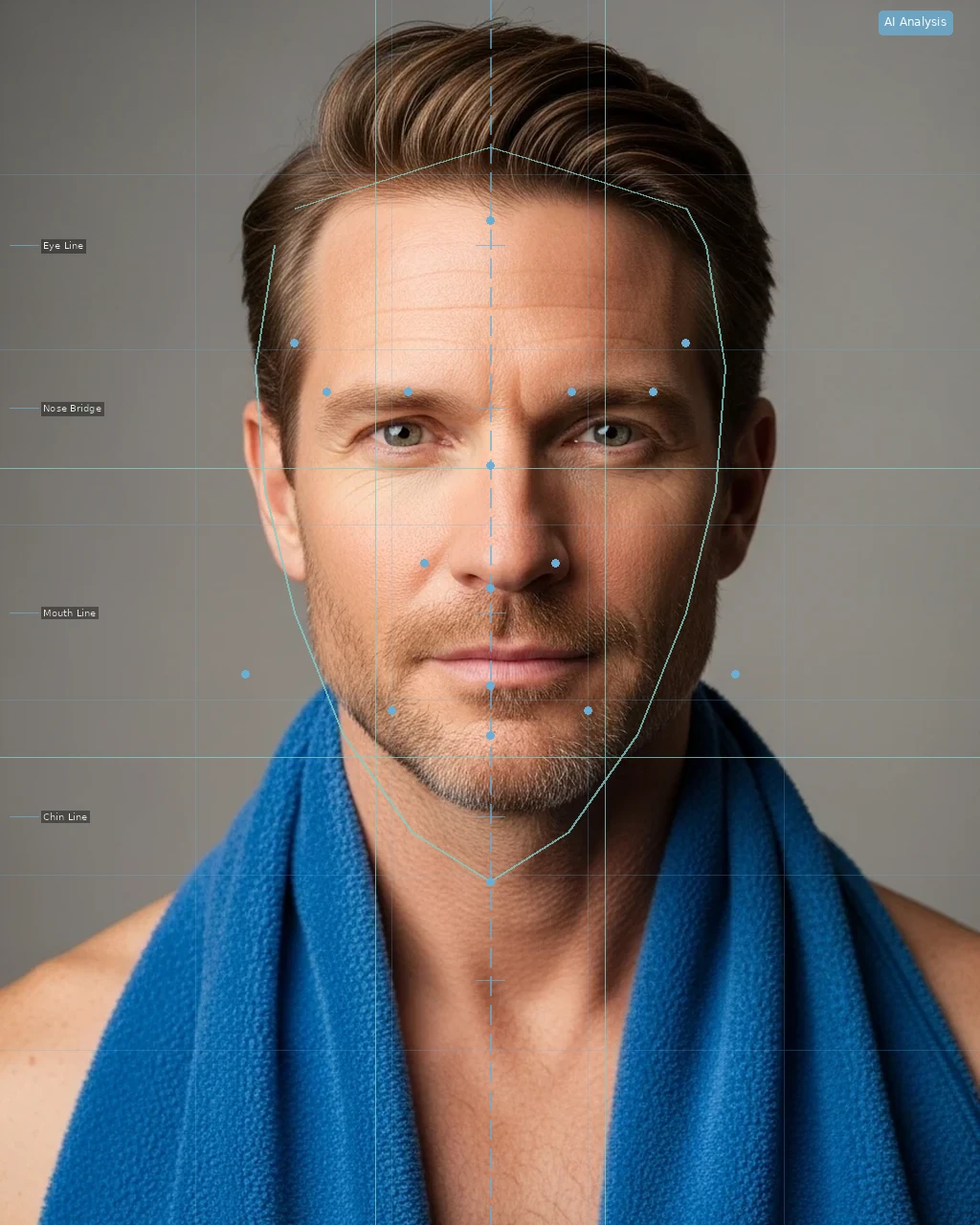 GLP-1 Face Aging - AI Analysis Overlay