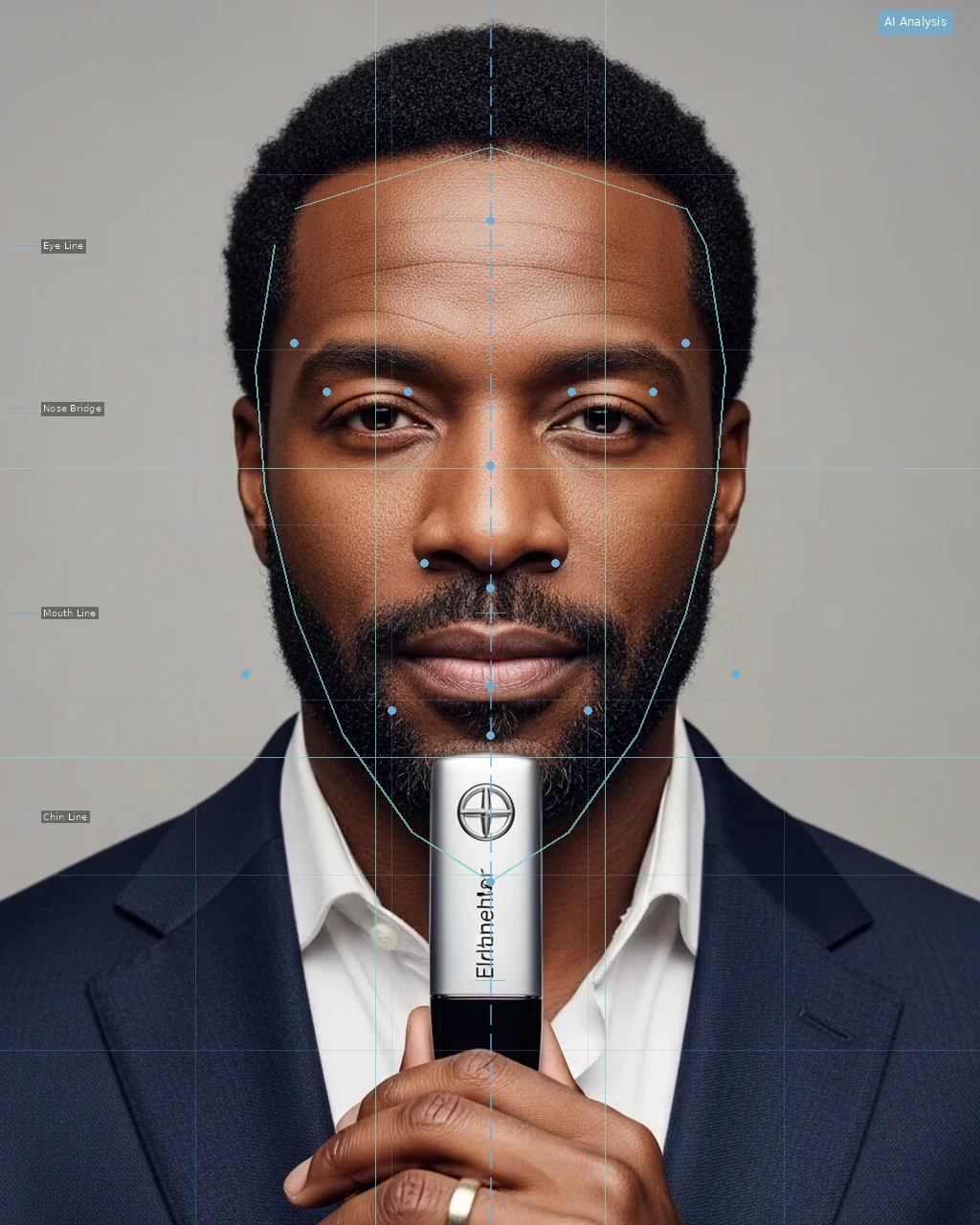 Lip Enhancement Simulator - AI Analysis Overlay