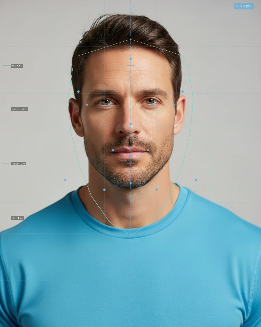 Longevity Face Markers - AI Analysis Overlay