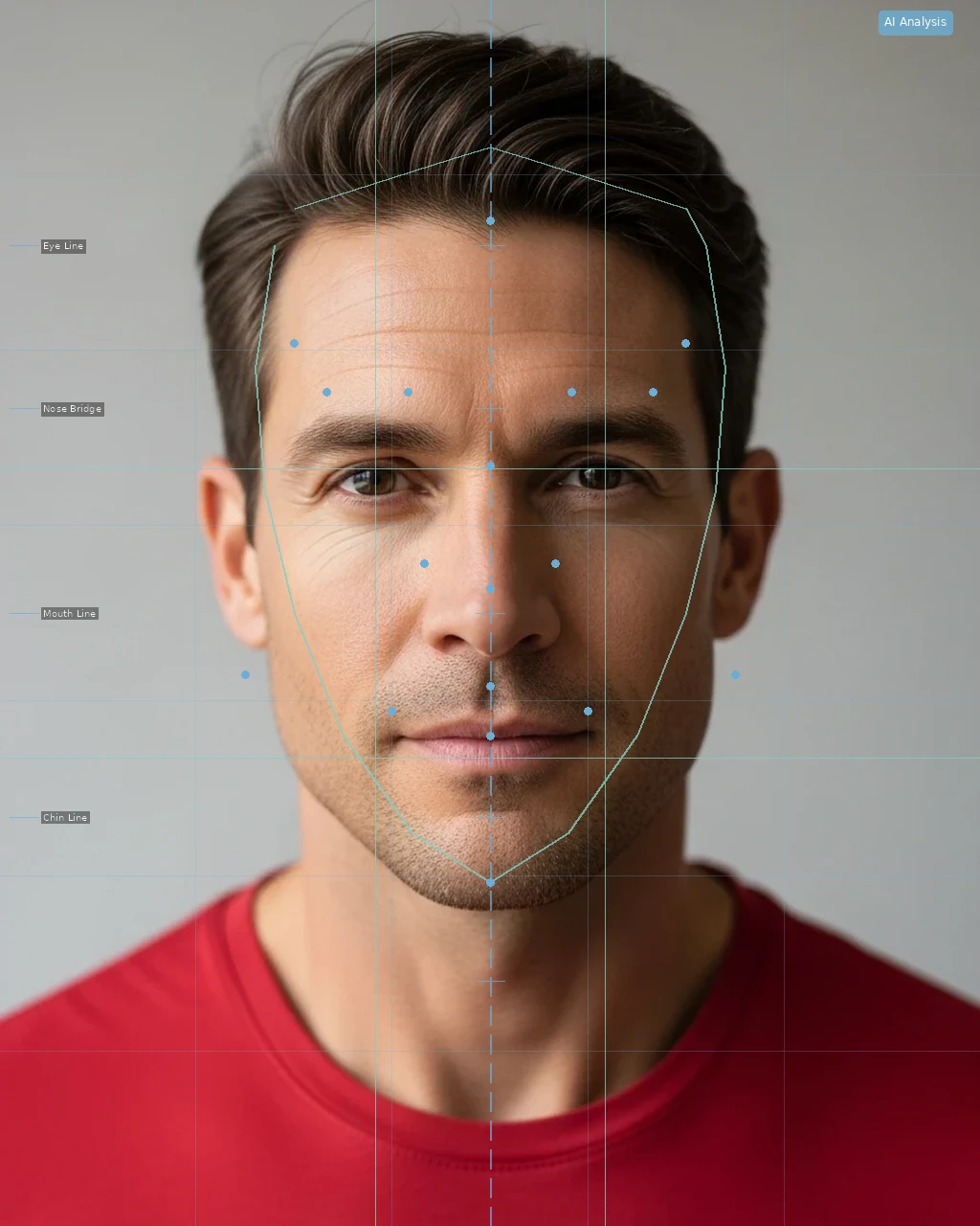 NMN Anti Aging Face Effects - AI Analysis Overlay