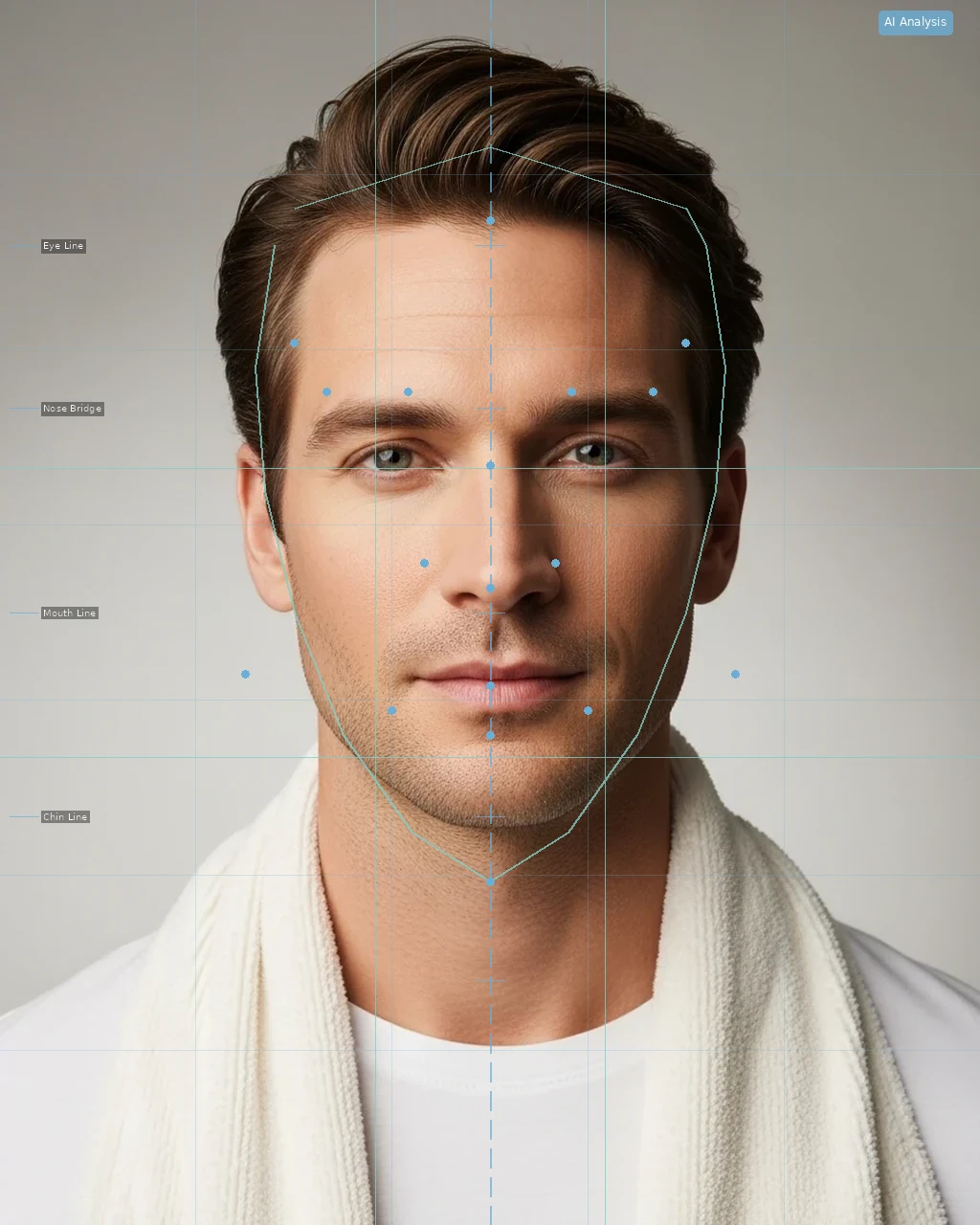 Skin Glow Analysis - AI Analysis Overlay