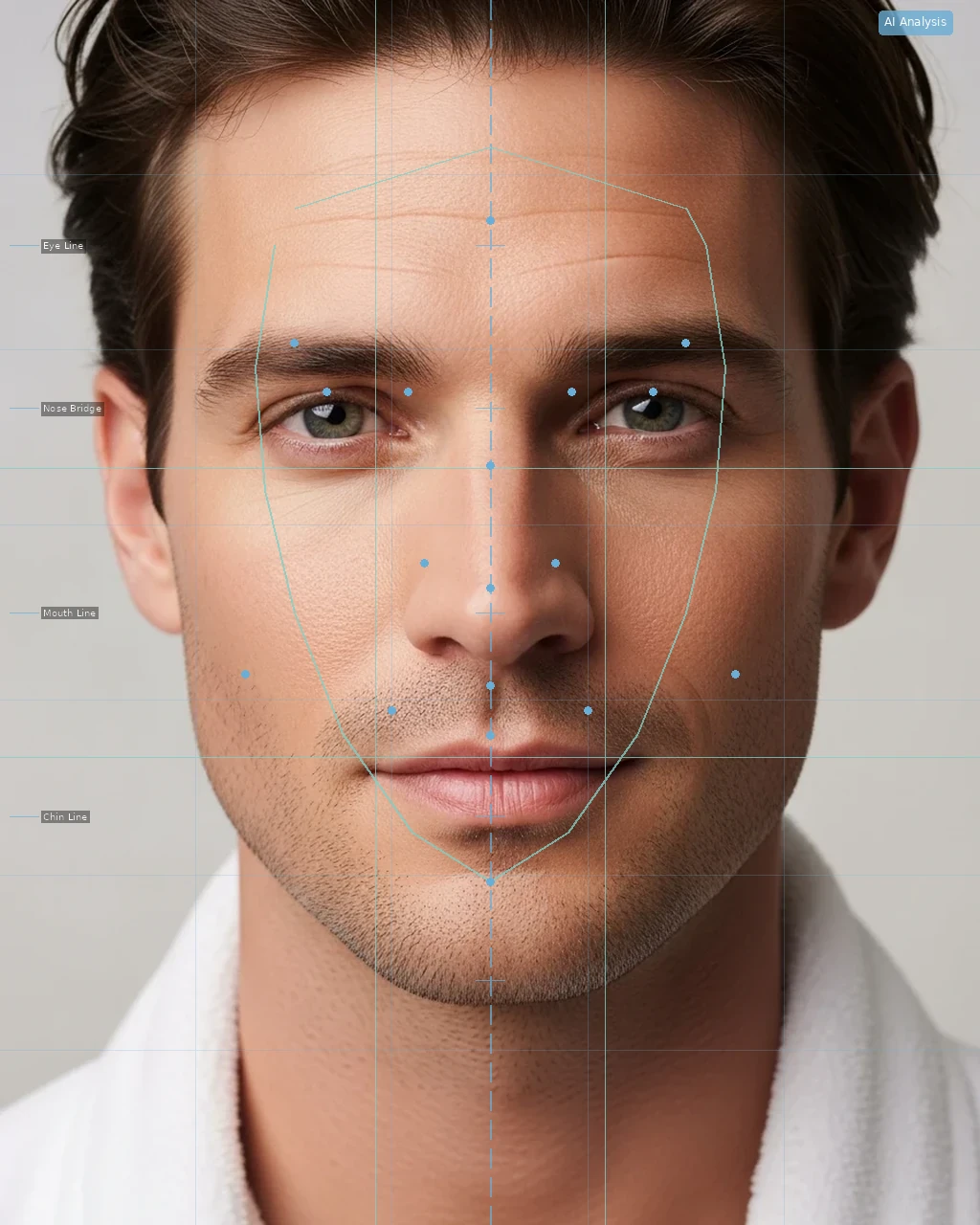 Skin Hydration Test - AI Analysis Overlay